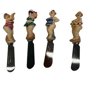 Vintage ‘Bathing Beauties’ Boston Warehouse Stainless Food Spreaders